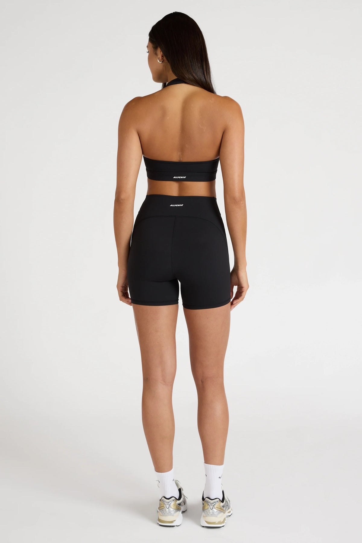 EcoSculpt Halter Sports Bra (Black)
