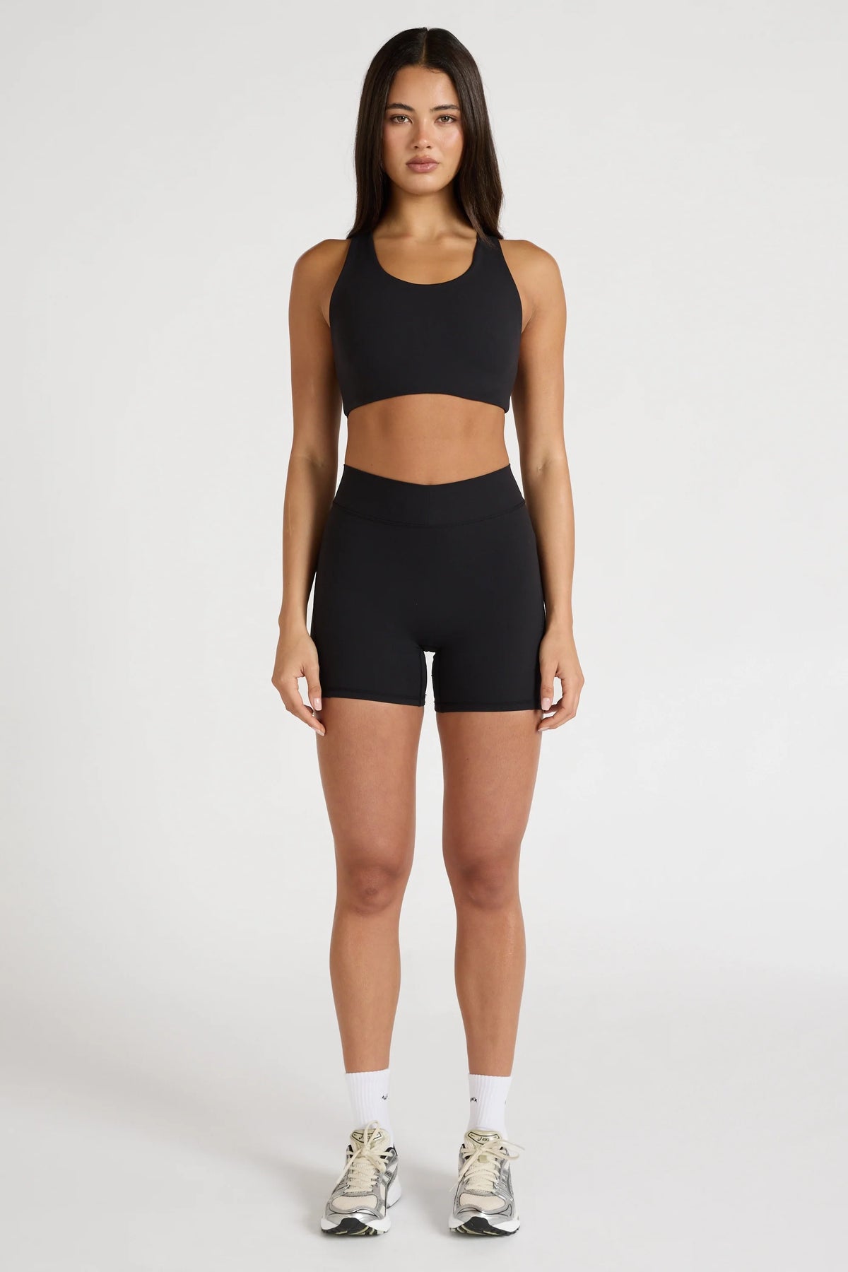 EcoSculpt Racer Sports Bra (Black)