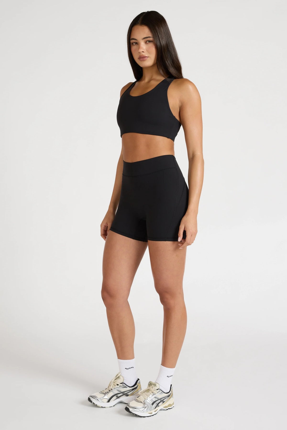 EcoSculpt Racer Sports Bra (Black)