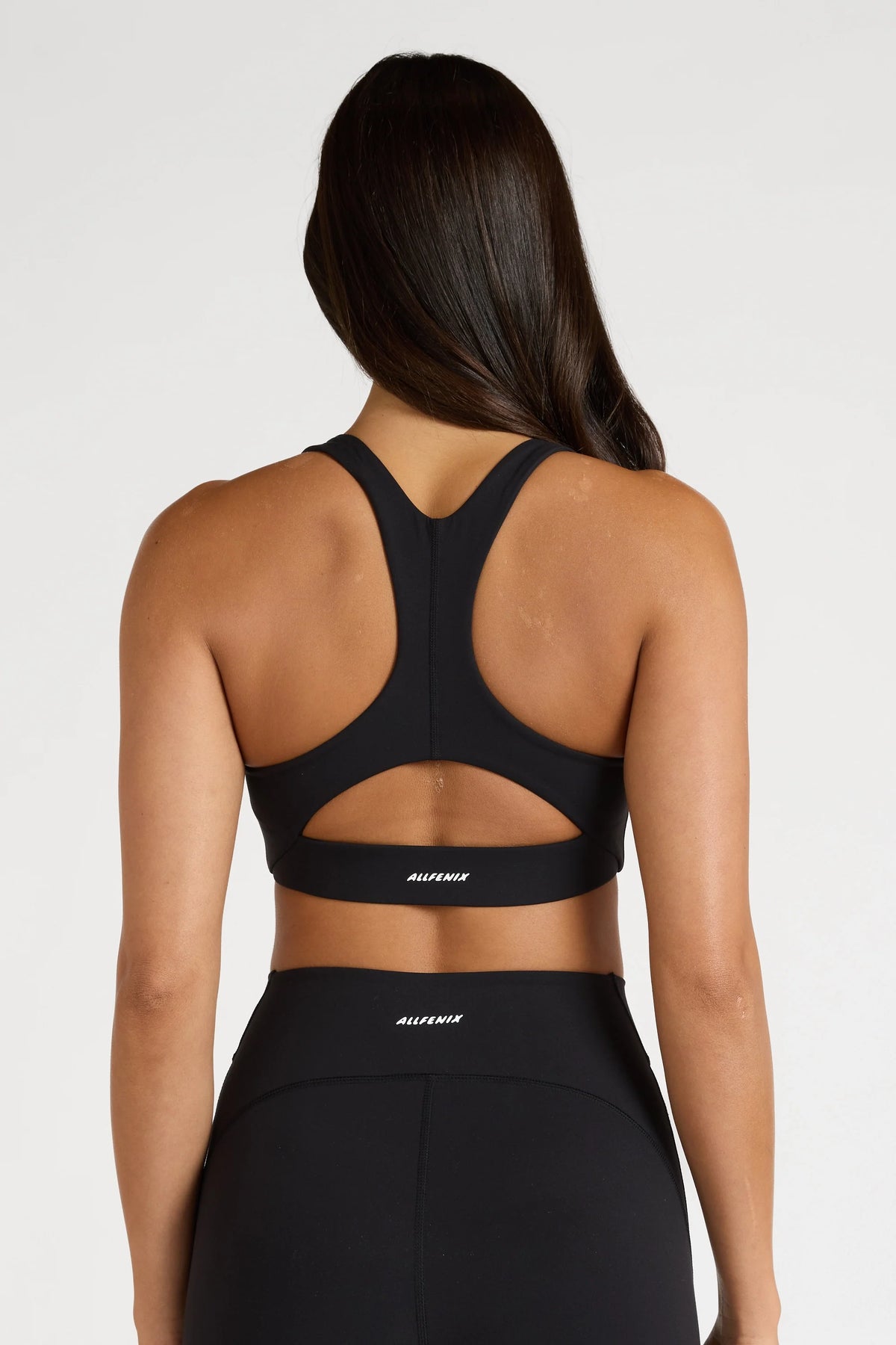 EcoSculpt Racer Sports Bra (Black)