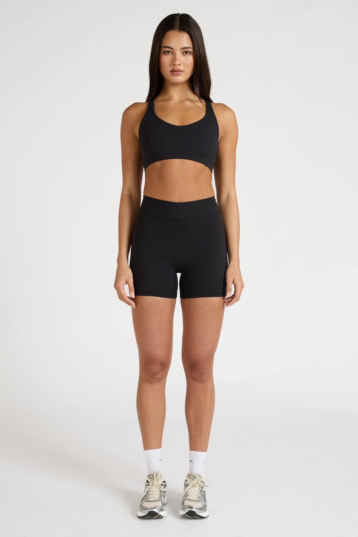 EcoSculpt Cross Back Sports Bra (Black)
