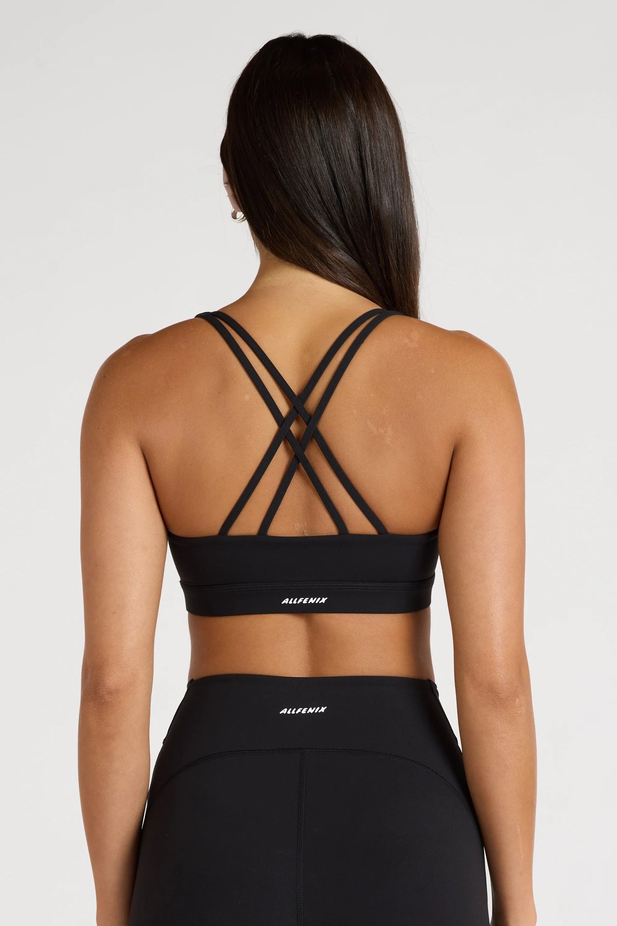 EcoSculpt Cross Back Sports Bra (Black)