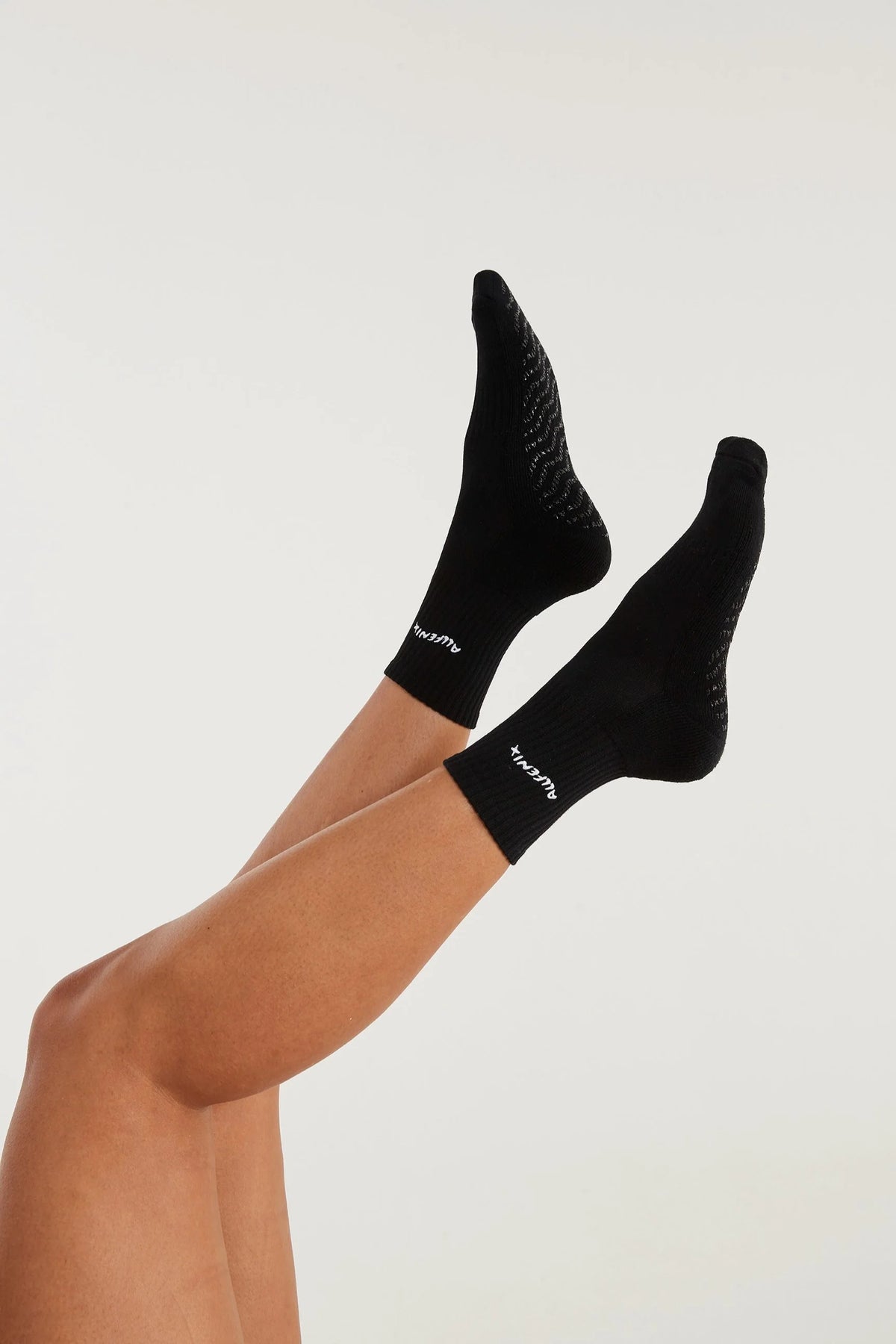Image of Socks. Product name - Pilates Grip Socks in Black colour by brand - All Fenix