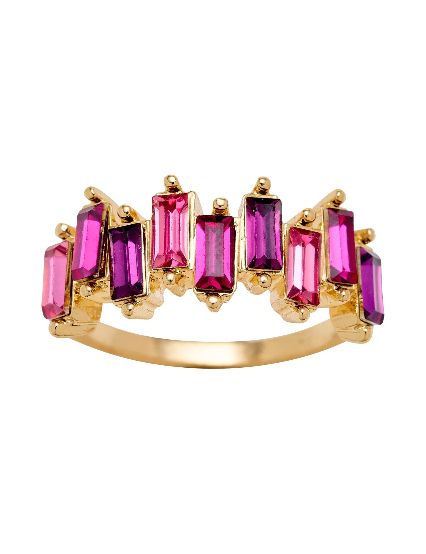 GROUP48 STONE STACK RING (Pink)