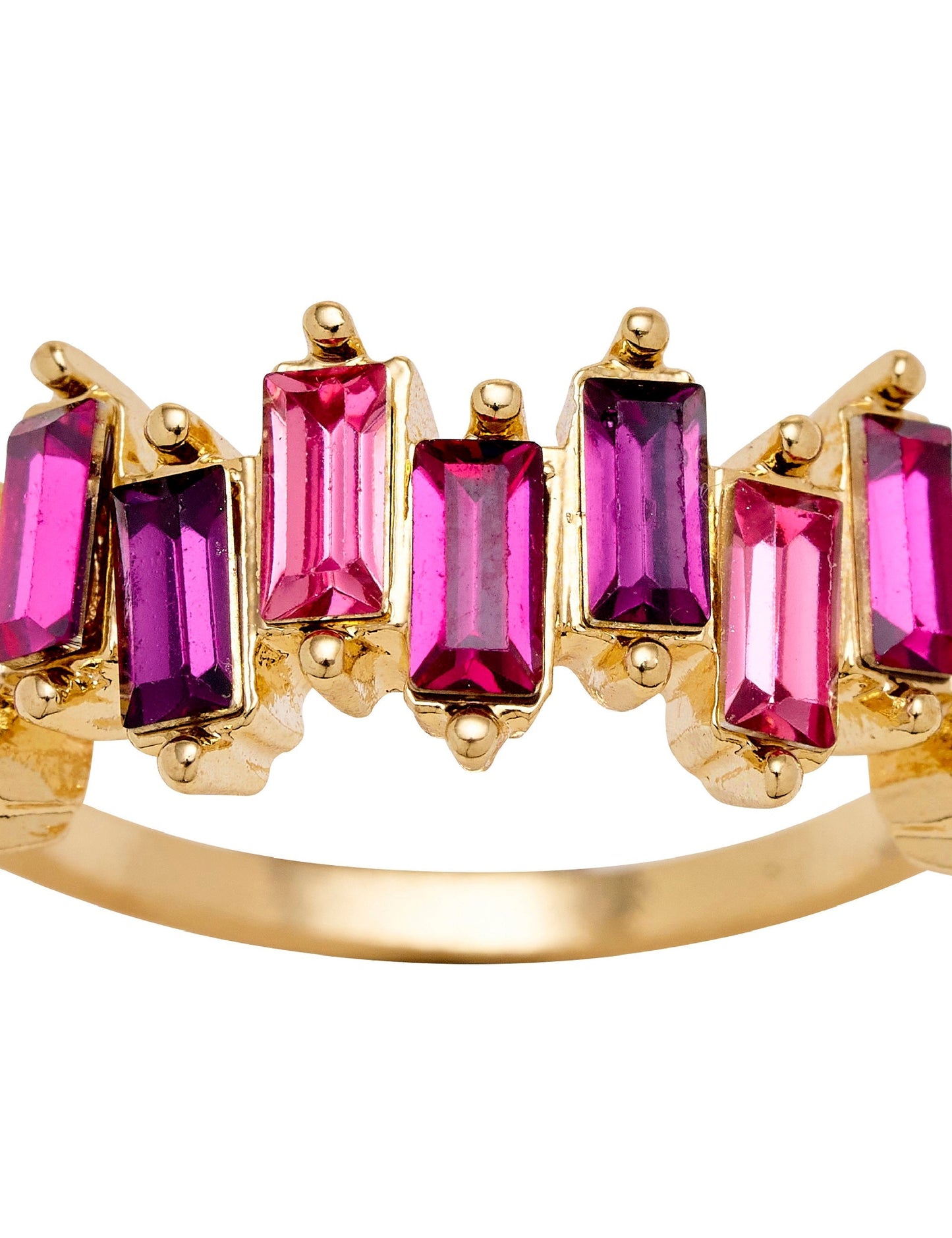 GROUP48 STONE STACK RING (Pink)