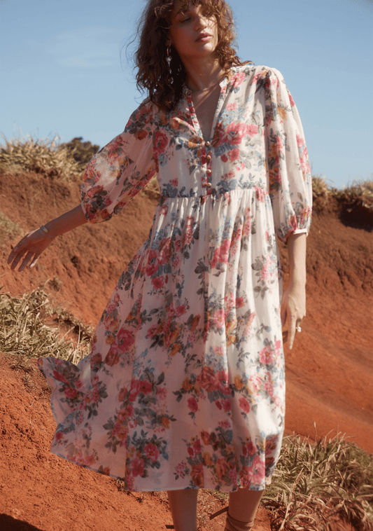Image of Dresses. Productname: Auguste The Label Amaya Midi Dress in Floral print colour by brand - Auguste The Label