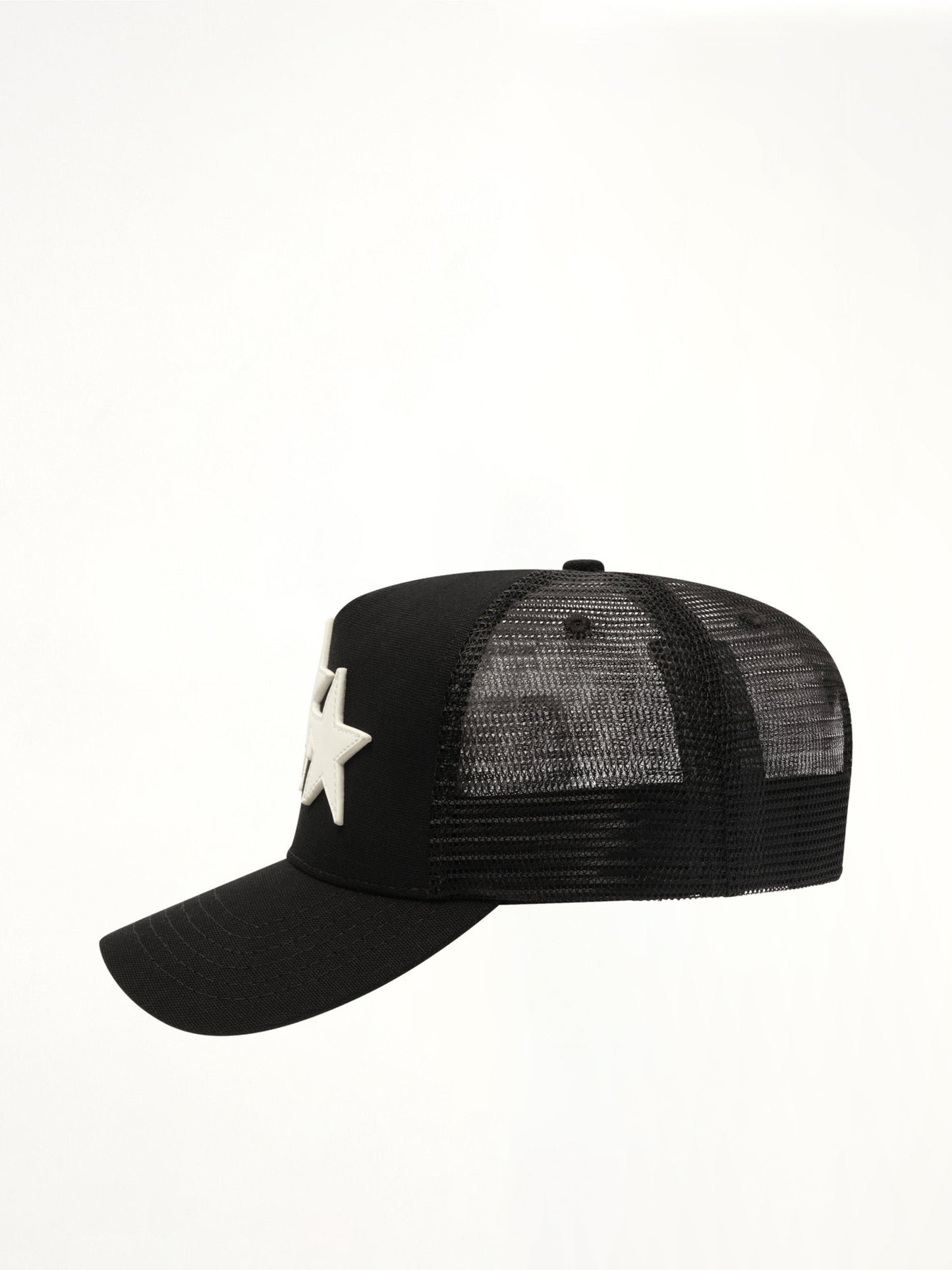 AMIRI 3 Star Trucker Hat (Black)