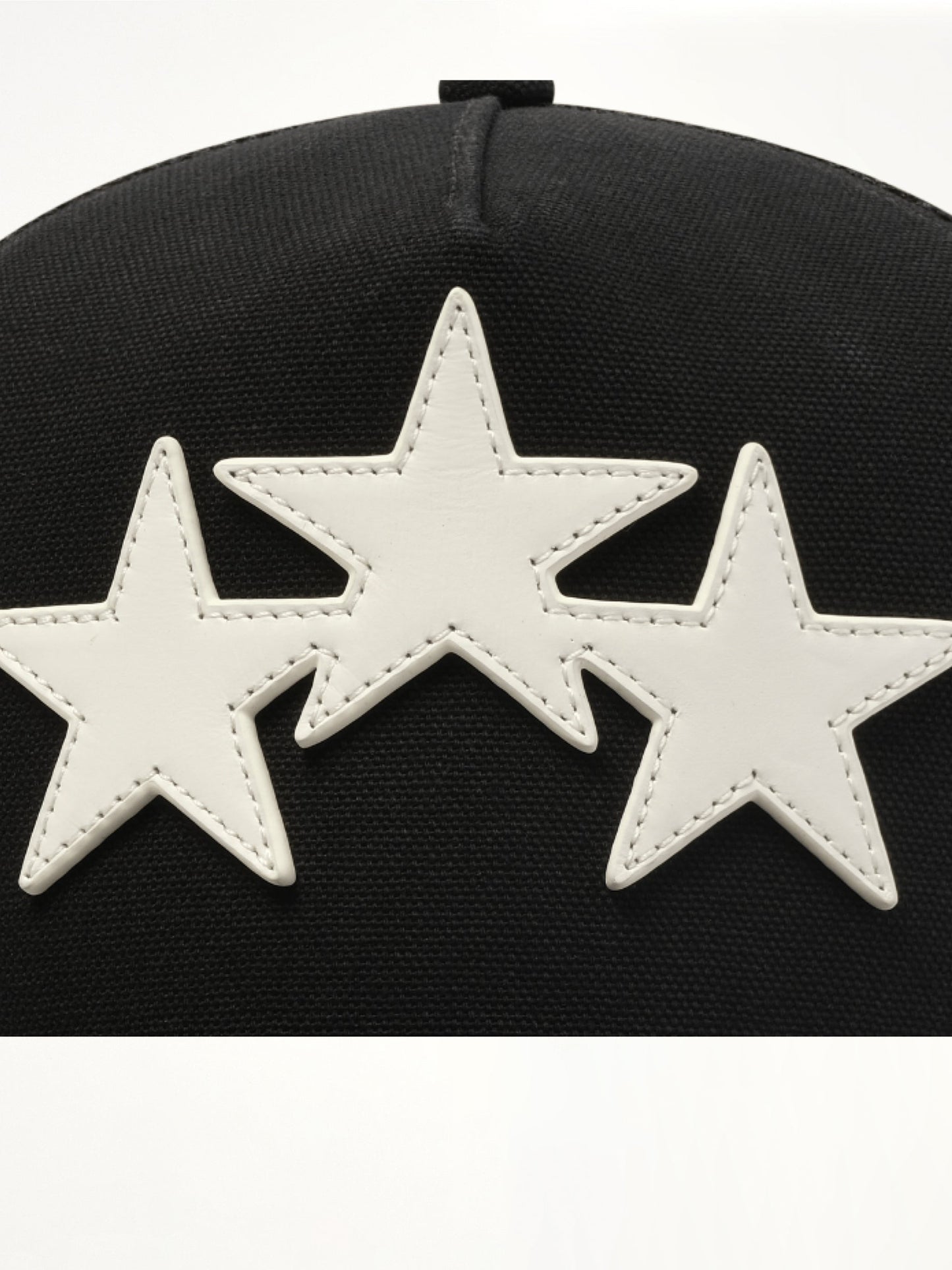 AMIRI 3 Star Trucker Hat (Black)