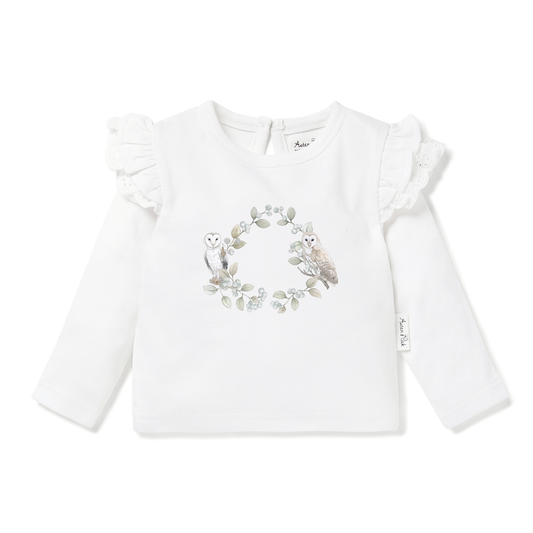 Barn Owl Print LS Tee