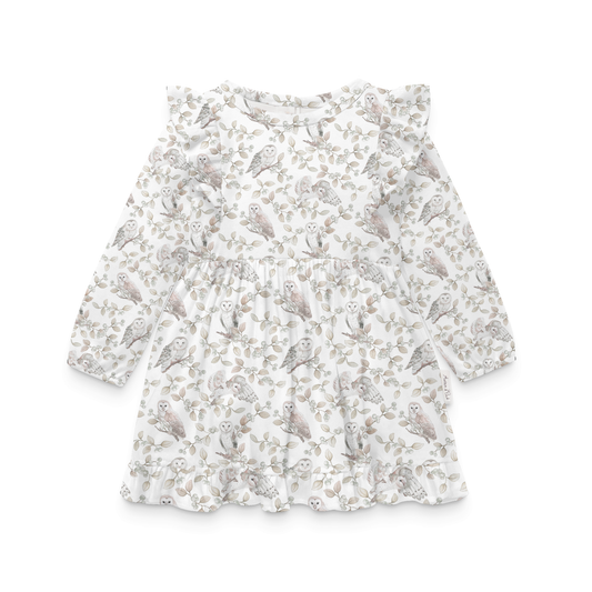 Barn Owl Ruffle Dress