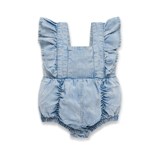Light Denim Rainbow Playsuit