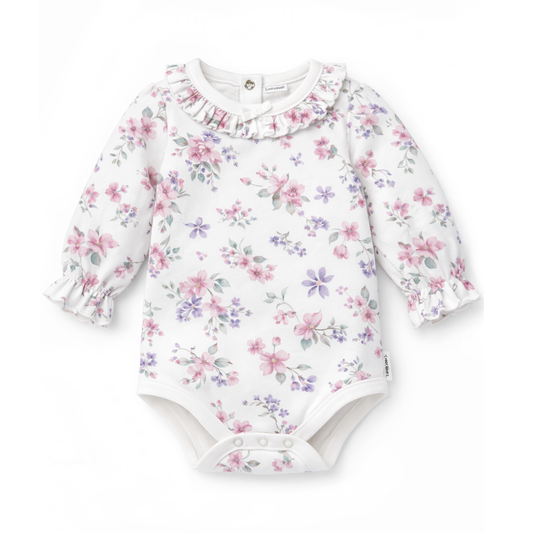Pastel Bloom Ruffle Onesie