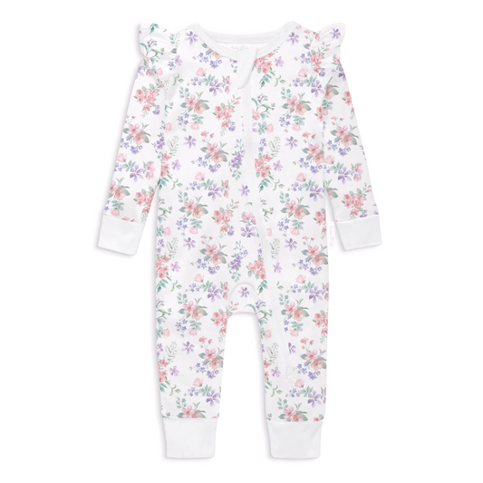 Pastel Bloom Zip Romper