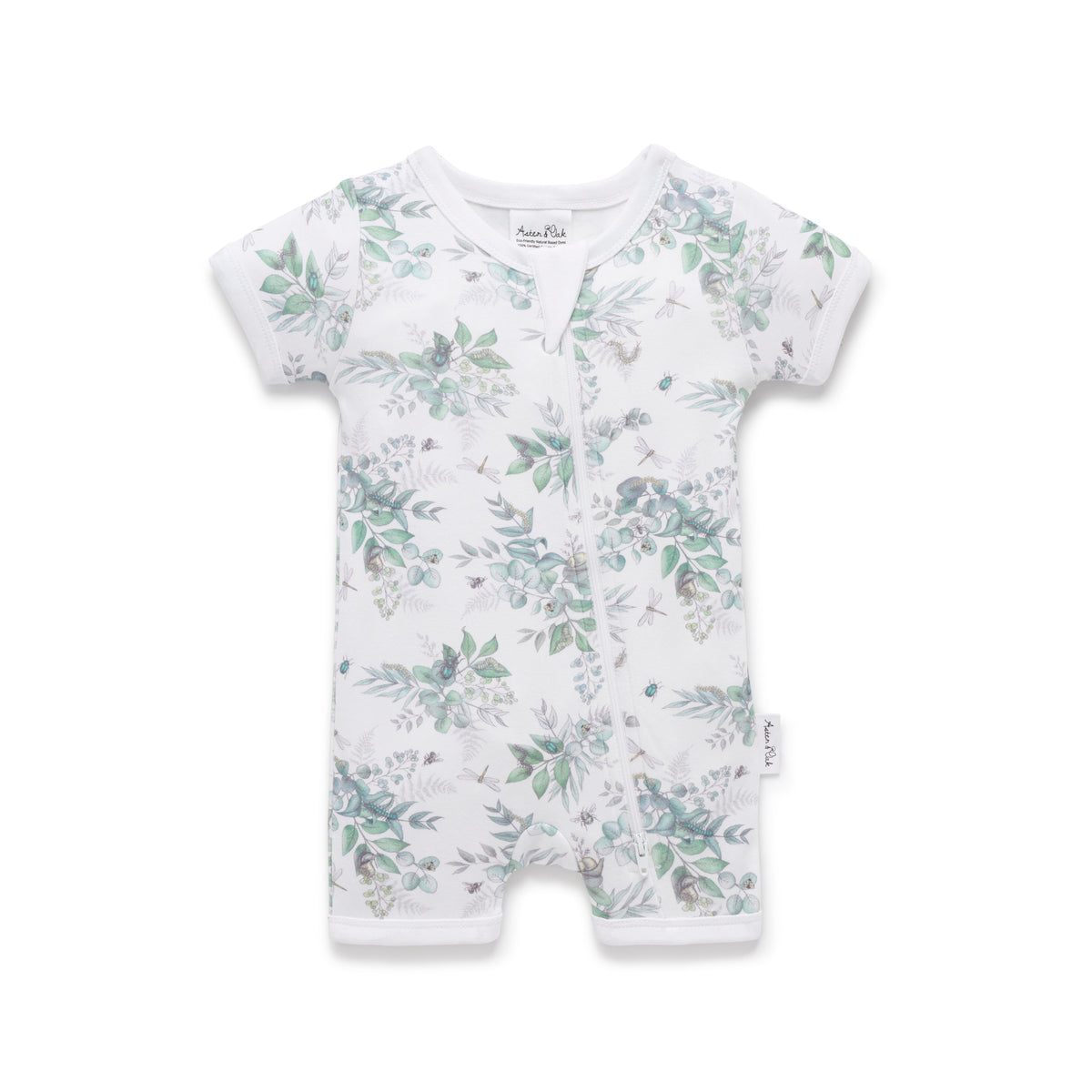 Snuggle Bug SS Zip Romper
