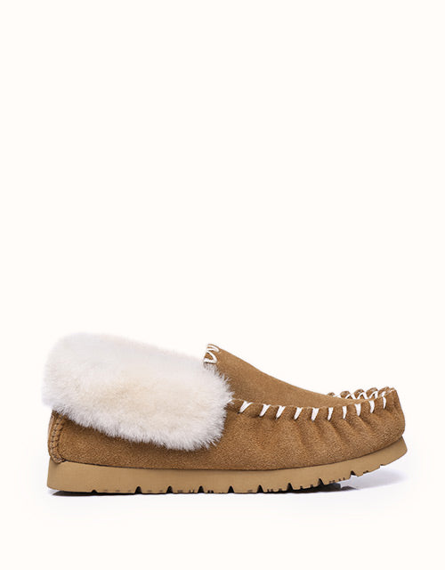 Image of Shoes. Product name - AUSTRALIAN SHEPHERD® Mens Popo Moccasins Big in Chestnut colour by brand - Australian Shepherd