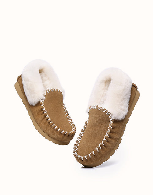 AUSTRALIAN SHEPHERD® Mens Popo Moccasins Big (Chestnut)