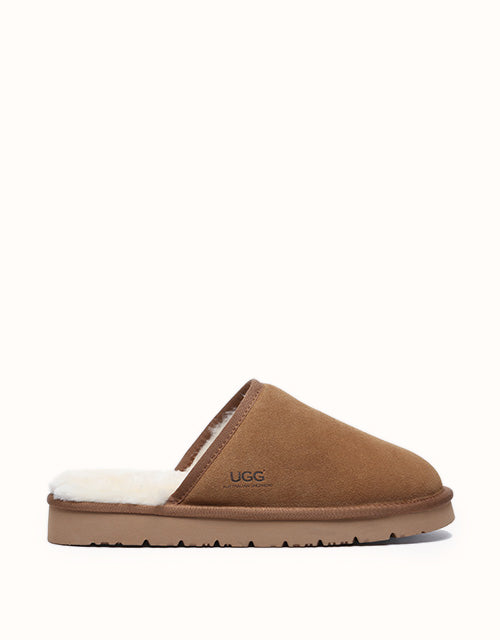 Image of Slippers. Product name - AUSTRALIAN SHEPHERD® Cruz Slippers in Chestnut colour by brand - Australian Shepherd