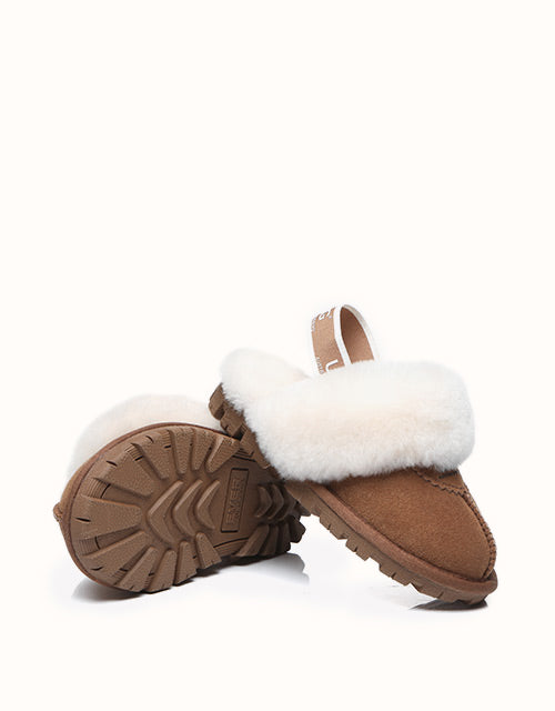 AUSTRALIAN SHEPHERD® Kids Waffle Plus Slippers (Chestnut)