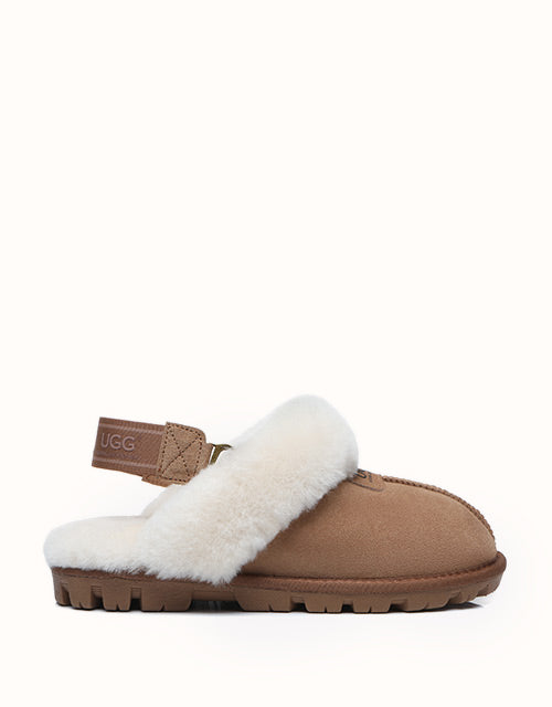 Image of Slippers. Product name - AUSTRALIAN SHEPHERD® Suzie Band Slipper in Chestnut colour by brand - Ugg Australian Shepherd
