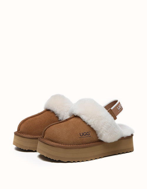 AUSTRALIAN SHEPHERD® Muffin Platform Slippers (Dawn Pink)