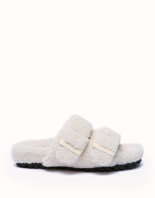 Image of Slippers. Product name - AUSTRALIAN SHEPHERD® Jennie Slippers in Ivory colour by brand - Ugg Australian Shepherd