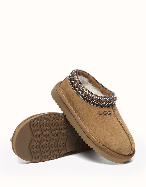 Ugg AUSTRALIAN SHEPHERD® Hippie Kids Slippers (Chestnut)
