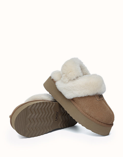 Ugg AUSTRALIAN SHEPHERD® Suzie Platform Slippers (Grey)