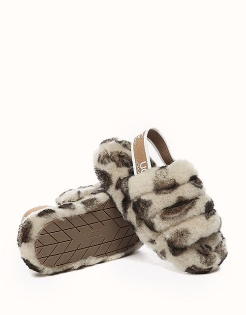 Ugg AUSTRALIAN SHEPHERD® Kids Puffy Slippers (Leopard)
