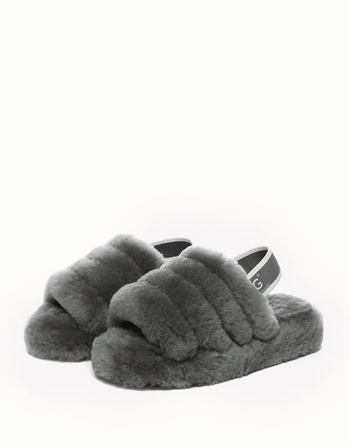 Ugg AUSTRALIAN SHEPHERD® Kids Puffy Slippers (Grey)