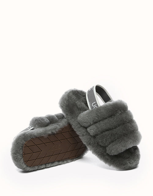 Ugg AUSTRALIAN SHEPHERD® Kids Puffy Slippers (Grey)