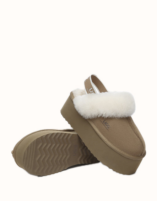 Ugg AUSTRALIAN SHEPHERD® Muffin Plus Platform Slippers (Chestnut)