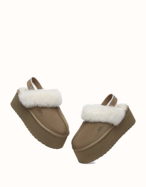 Ugg AUSTRALIAN SHEPHERD® Muffin Plus Platform Slippers (Chestnut)