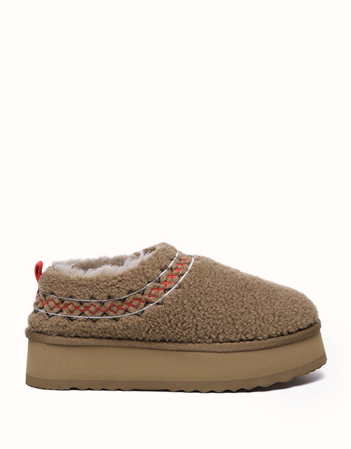 Image of Slippers. Product name - AUSTRALIAN SHEPHERD® Madge Slippers in Brown colour by brand - Ugg Australian Shepherd