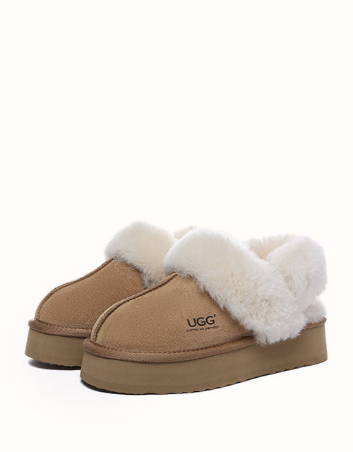 Ugg AUSTRALIAN SHEPHERD® Musa Platform Slippers (Chestnut)