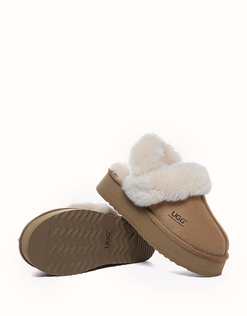Ugg AUSTRALIAN SHEPHERD® Musa Platform Slippers (Chestnut)