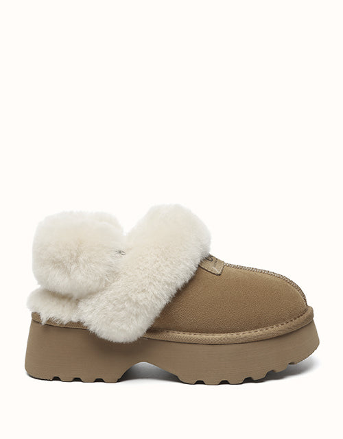 Image of Heels. Product name - AUSTRALIAN SHEPHERD® Muna Platform in Chestnut colour by brand - Ugg Australian Shepherd