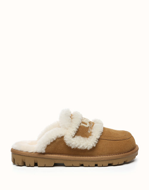Image of Slippers. Product name - AUSTRALIAN SHEPHERD® Rilee Slippers in Chestnut colour by brand - Ugg Australian Shepherd