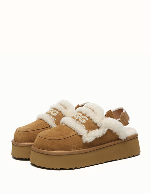 Ugg AUSTRALIAN SHEPHERD® Rilee Platform Slippers (Chestnut)