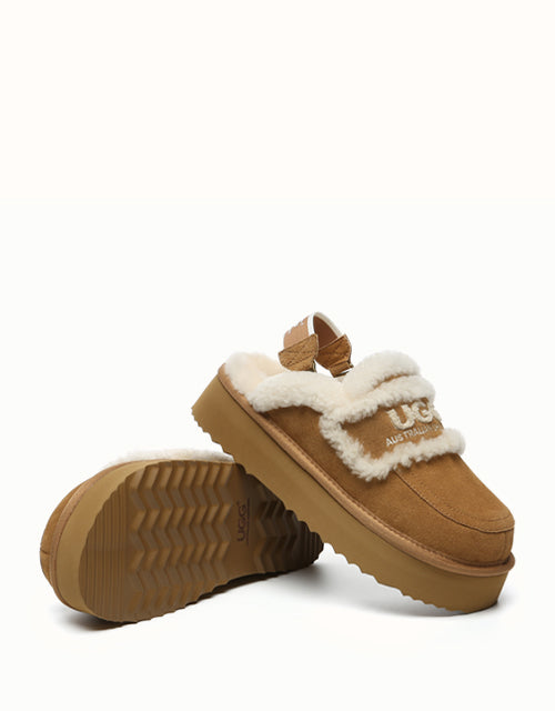 Ugg AUSTRALIAN SHEPHERD® Rilee Platform Slippers (Chestnut)