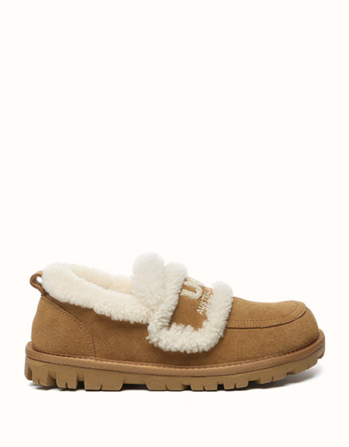Image of Flats. Product name - AUSTRALIAN SHEPHERD® Rilee Loafers in Chestnut colour by brand - Ugg Australian Shepherd