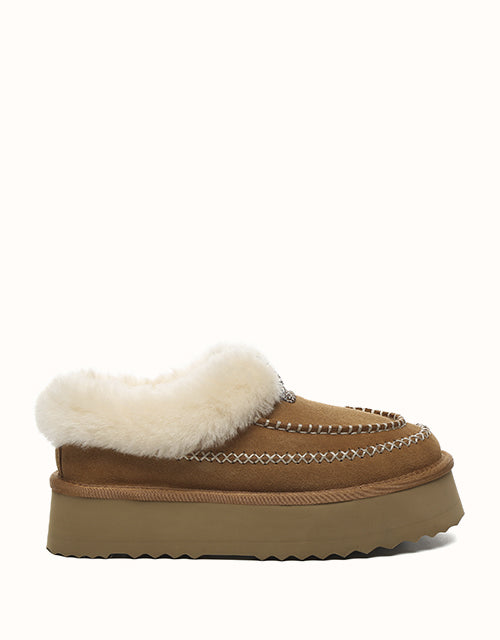 Image of Boots. Product name - AUSTRALIAN SHEPHERD® Santana Platform Boots in Chestnut colour by brand - Ugg Australian Shepherd