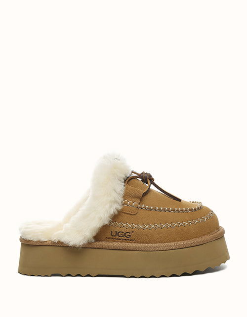 Image of Slippers. Product name - AUSTRALIAN SHEPHERD® Sammy in Chestnut colour by brand - Ugg Australian Shepherd