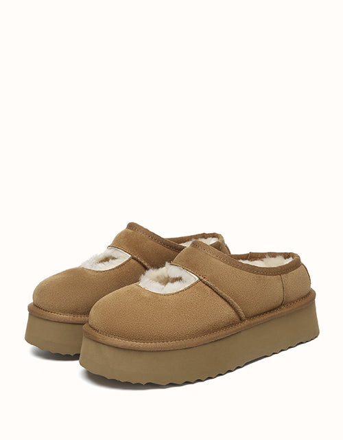 Ugg AUSTRALIAN SHEPHERD® Carmella Mary Jane Slippers (Chestnut)