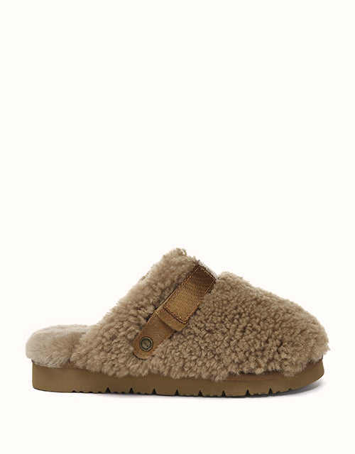Image of Slippers. Product name - AUSTRALIAN SHEPHERD® Nozet Slippers in Chestnut colour by brand - Ugg Australian Shepherd