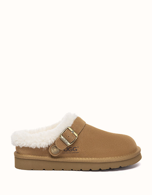 Image of Slippers. Product name - AUSTRALIAN SHEPHERD® Pulsey Slippers in Chestnut colour by brand - Ugg Australian Shepherd