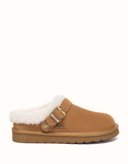 Image of Slippers. Product name - AUSTRALIAN SHEPHERD® Pulsey Men Slippers in Chestnut colour by brand - Ugg Australian Shepherd