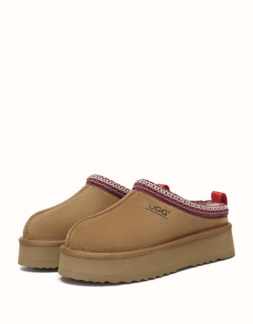 Ugg AUSTRALIAN SHEPHERD® Tay Platform Slippers (Chestnut/Red)
