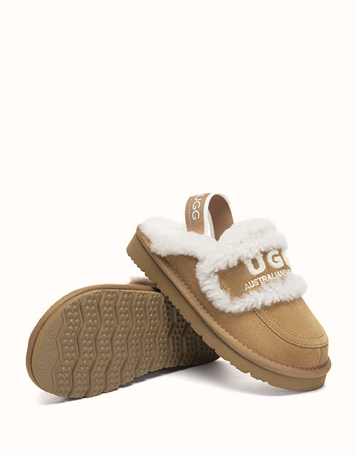 Ugg AUSTRALIAN SHEPHERD® Rilee Kids Slippers (Chestnut)