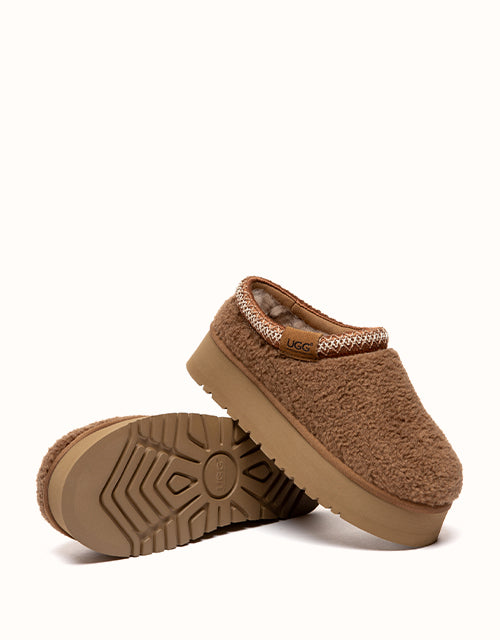Ugg AUSTRALIAN SHEPHERD® Tayla Platform Slippers (Chestnut)