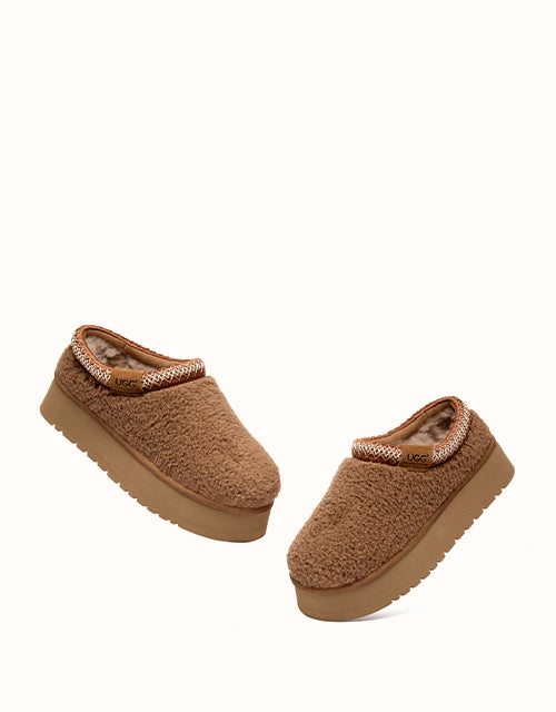 Ugg AUSTRALIAN SHEPHERD® Tayla Platform Slippers (Chestnut)